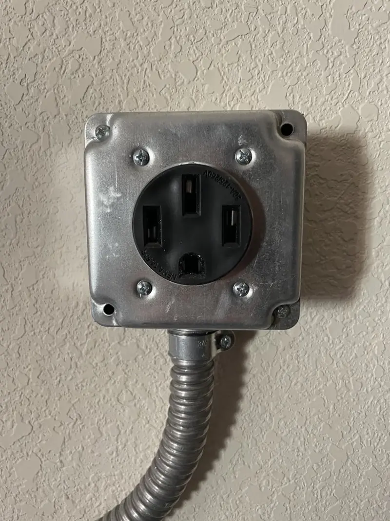 NEMA 14-50 outlet installed for Smart Home Electrical in Lake City